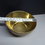 Vintage Engraved Brass Bowl with Decorative Detail Image 6