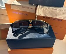 Lv glasses/shades black and gold