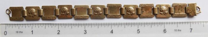Victorian Rose Design , Antique, -stamped GOLDOID, Bracelet