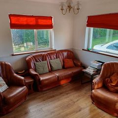 Leather 3 Piece Suite of Furniture