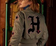Tommy Hilfiger x Gigi Hadid Grey Bomber Jacket