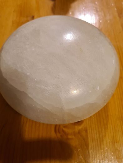White Onyx Circular Trinket Box.