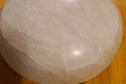 White Onyx Circular Trinket Box.
