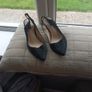 Black suede sling backs euro 38 Autograph, M & S Image 2