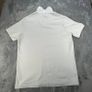 Mens White ARNE Luxe Polo Shirt - Size M - Lyocell - Made in Portugal Image 8