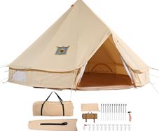 Canvas Bell Tent, 4 Seasons 4 m, 6 Person