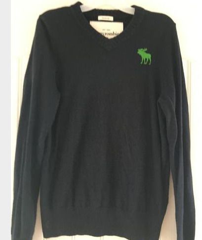 Boy's Dark Navy Abercrombie & Fitch Jumper Size XL