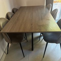Grey Dining Table and Chairs