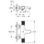 GROHE Precision Feel - Wall Mounted Exposed Thermostatic CoolTouch Bath/Shower Mixer Image 4