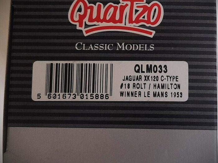 Diecast Model Le Mans Winning Jaguar C Type XK120 1953 1st - Quartzo 1:43