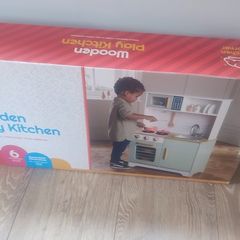 Wooden play kitchen