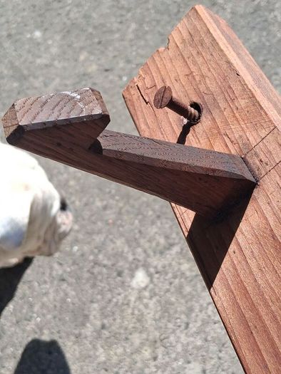 Art Nouveau Wooden Coat Rack