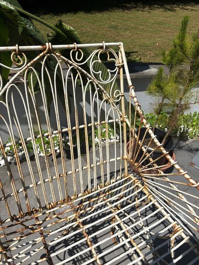 Ornate Antique-Style Gothic Wirework Garden Set (Table & 4 Armchairs)