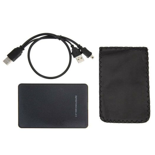 USB 2.0 to SATA 2.5" SSD/HDD Enclosure ABS Black (Brand New/Warranty)