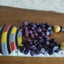 Vintage spectacular necklace made of wooden beads and medallion. Image 3
