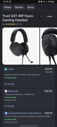 Gaming Headset and mouse