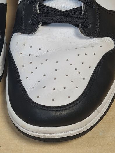 mens NIKE DUNK HI RETRO trainers runners Panda black and white Size UK 10 EU 45 BOXED