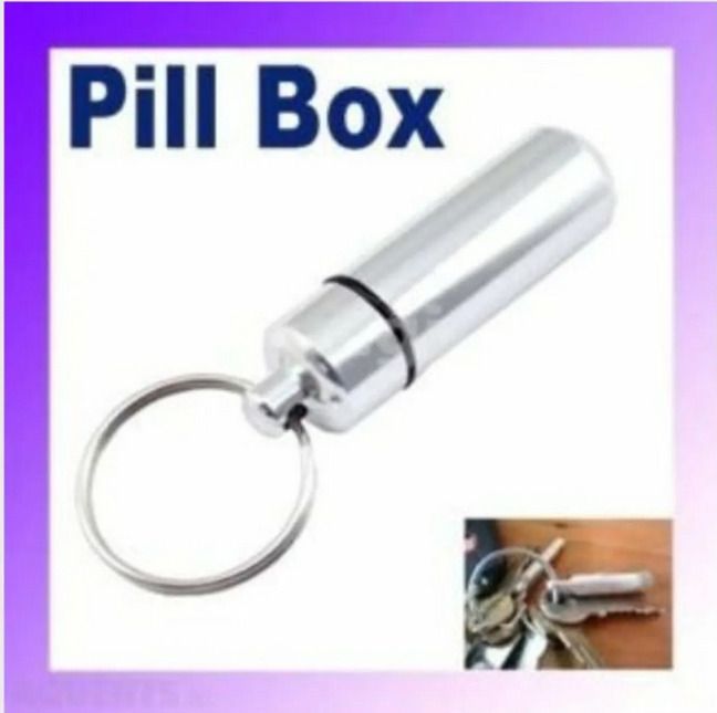 Aluminum Pill Box x 4 , Free Post