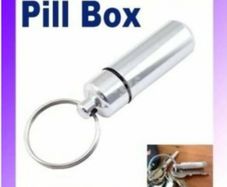 Aluminum Pill Box x 4 , Free Post