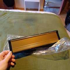 Gold coloured Letterbox