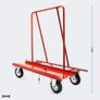 Plasterboard Trolley Panel carts up to 800 kg for transporting drywalls, wooden and plasterboard with 4 wheels Image 2