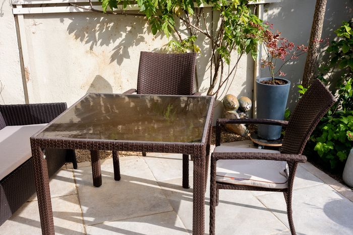 Italian Campalazzo Garden Table Chairs and coffee table
