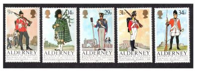 1985 Alderney Regiments of the Alderney Garrison Commemorative Stamp Mint Never Hinged (MNH)