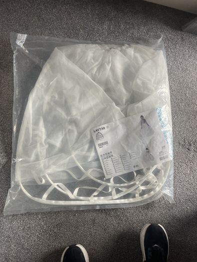 Wire under dress  to make it like a bell dress