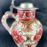 Vintage Art Pottery Hand Painted Pitcher Image 3