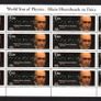 2005 Ireland World Year of Physics Commemorative Stamp Sheetlet Plate 1A1A1A1A Mint Never Hinged (MNH). 48c Rowan Hamilton, 60c UNESCO & 65c Albert Einstein. Image 2