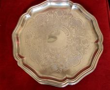 Antique Large "Heat Master" Service Tray(Stamped)16" Across