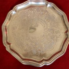 Antique Large "Heat Master" Service Tray(Stamped)16" Across