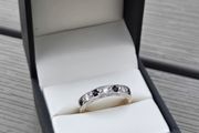 Vintage 9ct Gold Sapphire Eternity Ring