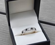 Vintage 9ct Gold Sapphire Eternity Ring