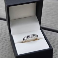 Vintage 9ct Gold Sapphire Eternity Ring