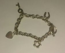 Sterling Silver Charms Bracelet