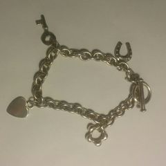 Sterling Silver Charms Bracelet