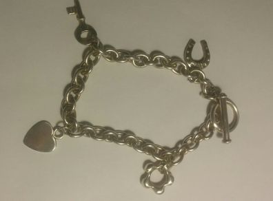 Sterling Silver Charms Bracelet