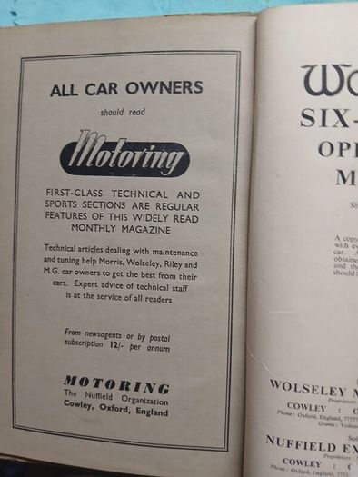 Wolseley Six-Ninety Operation Manual