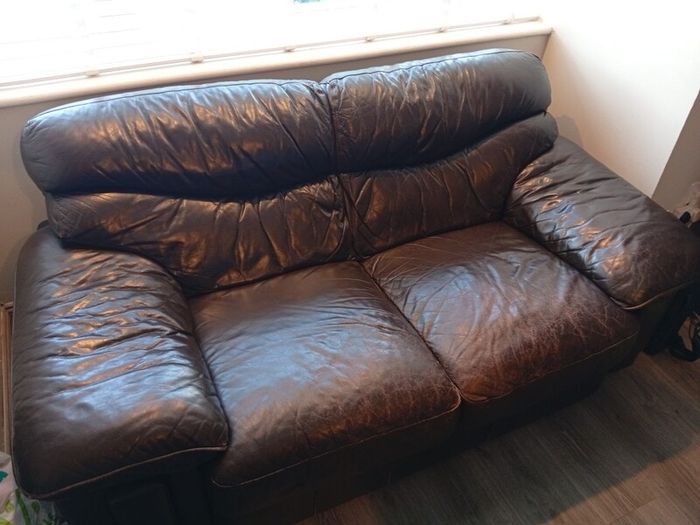 Italian full leather couch