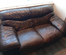 Italian full leather couch