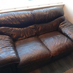 Italian full leather couch