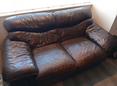 Italian full leather couch