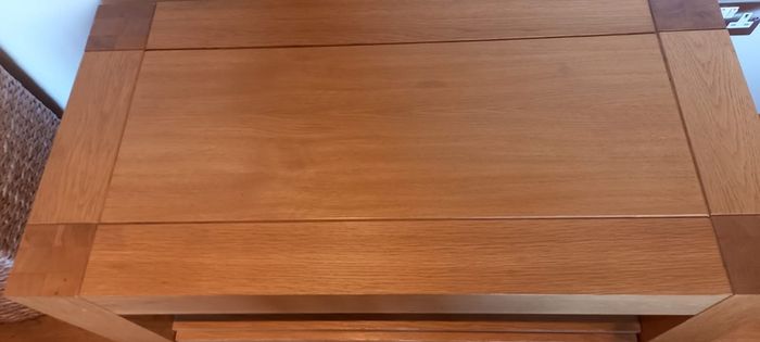 solid oak tv stand
