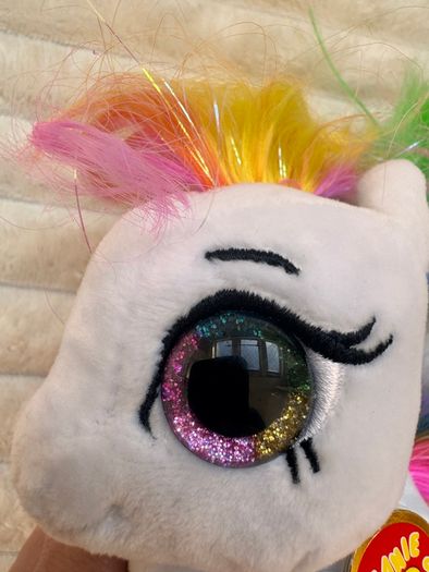 TY Beanie Boo Starr The White Pony approx. 16 cm. Plush Please see photos