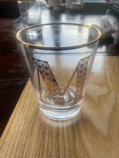 Quality monogrammed glass tumblers