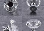 SALE | 25Pcs Crystal Door Knob, 30MM Diamond Drawer Knobs Crystal Door Handles Diamond Pulls for Home Kitchen Office Chest Cabinet Drawer