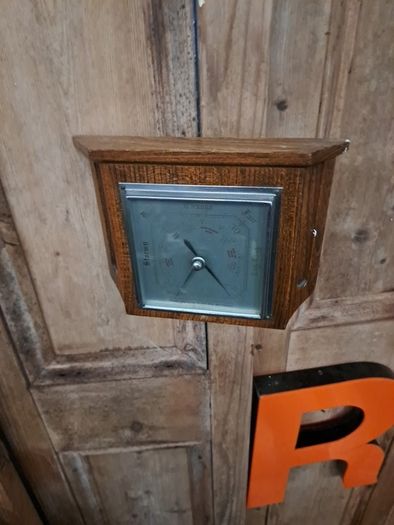 Vintage Oak Barometer