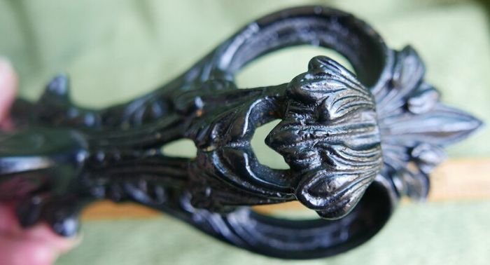 Antique  Large Regency Cast Iron Door Knocker Antique