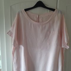 Pink Linen Top